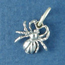 Spider Charm Sterling Silver Pendant