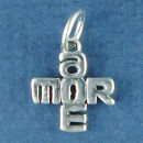 Love: Amore 3D Sterling Silver Charm Pendant