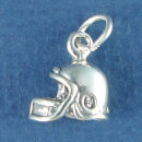 Football Helmet Charm Sterling Silver