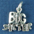 Sister, Big Family Sterling Silver Charm Pendant