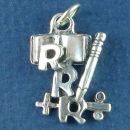 Sterling Silver Book Charm