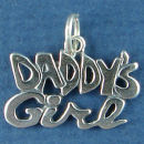 Daddy's Girl Family Sterling Silver Charm Pendant