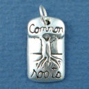 Affirmation Charm Common Roots Sterling Silver Charm Pendant