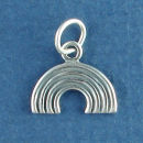 Rainbow Sterling Silver Charm Pendant