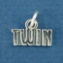 Twin Sterling Silver Word Phrase Family Charm Pendant