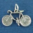 Bicycle 3D Bike Sterling Silver Charm Pendant for Charm Bracelet