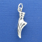 Ballet Shoe Charm Sterling Silver