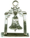 Tour: Liberty Bell 3D Sterling Silver Charm Pendant