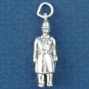 Bobby English Policeman 3D Sterling Silver Charm Pendant