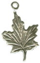 Maple Leaf  Sterling Silver Charm Pendant