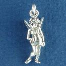 Fairy Pixie Type 3D Sterling Silver Charm Pendant