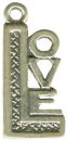 Love Word Phrase Sterling Silver Charm Pendant