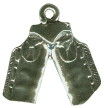 Cowboy Chaps 3D Sterling Silver Charm Pendant