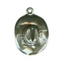 Cowboy Hat 3D Medium Sterling Silver Charm Pendant