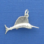 Sterling Silver Sailfish Charm