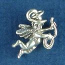 Cowboy Guardian Angel Charm Sterling Silver Pendant