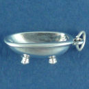 Bathtub 3D Sterling Silver Charm Pendant