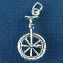 Unicycle 3D Sterling Silver Bike Charm Pendant