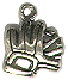 Baseball Glove 3D Sports Sterling Silver Charm Pendant