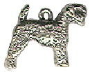 Dog, Giant Schnauzer 3D Sterling Silver Charm Pendant