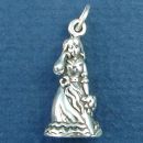 Wedding Bridesmaid 3D Sterling Silver Charm Pendant