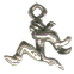 Christmas 12 Days: Lord Leaping Small Sterling Silver Charm Pendant