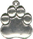 Paw Charm Sterling Silver Large