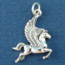 Pegasus Winged Horse Sterling Silver Charm Pendant