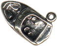 Boat with Inbord Motor Nautical Sterling Silver Charm Pendant