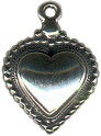 Heart Sterling Silver Charm