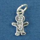 People: Boy Family Member Sterling Silver Charm Pendant