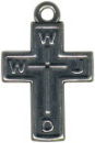 Cross, WWJD Sterling Silver Charm