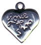 Shopping, I Love to Heart Sterling Silver Charm Pendant