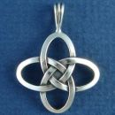 Celtic Knot Cross of Love Sterling Silver Pendant Medium