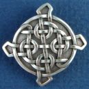 Celtic Knot Ulbster Cross Sterling Silver Pendant Medium