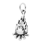 Campfire Charm Sterling Silver