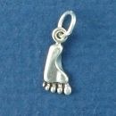 Footprint Assorted Left and Right Sterling Silver Mini Charm Pendant