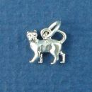 Cat Small Sterling Silver Charm Pendant