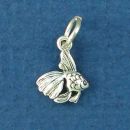 Angelfish Tiny Sterling Silver Charm Pendant