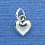 Sterling Silver Heart Charms Tiny