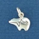 Zuni Bear Sterling Silver Charm