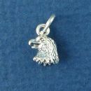 Eagle Head Bird Sterling Silver Charm Pendant