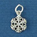 Snowflake Small Sterling Silver Charm Pendant