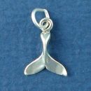 Whale Tail Sterling Silver Mini Charm