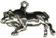 Bull Sterling Silver Charm Pendant