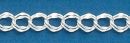 American 090 Sterling Silver Charm Bracelet Double Link Chain 7.5 Inch Length 7mm Width