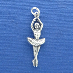 Sterling Silver Ballerina Charm