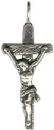 Cross Christian Crucifix with Jesus 3D Sterling Silver Charm Pendant