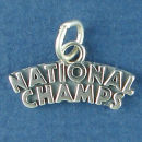 National Champs Charm Sterling Silver Pendant