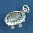 Kids Trampoline 3D for Out Door Sports Sterling Silver Charm Pendant